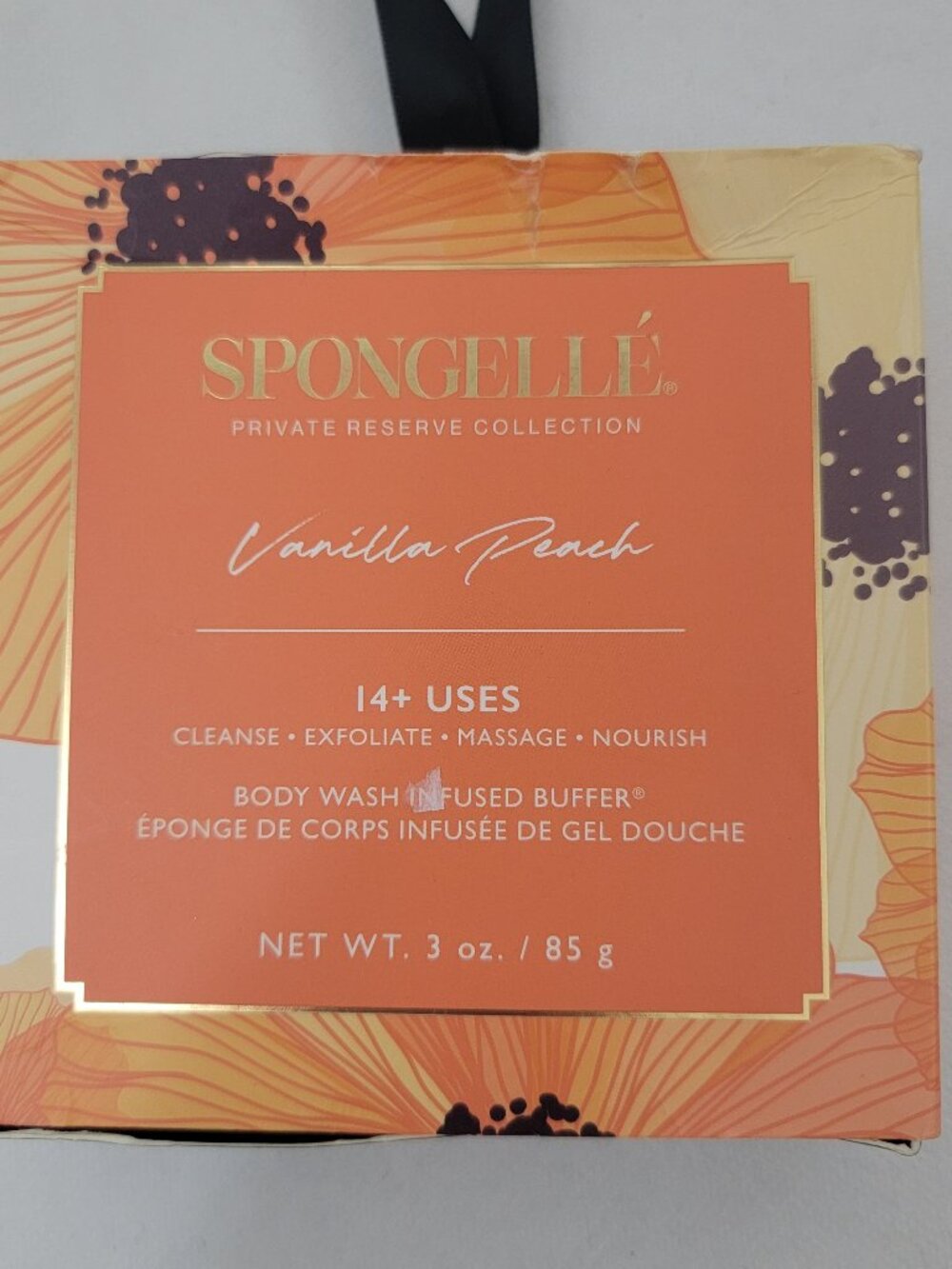 SPONGELLE Vanilla Peach Body Wash Infused Buffer